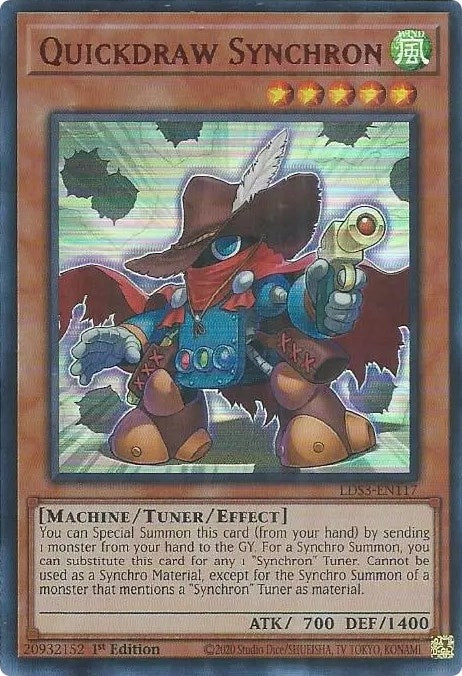 Quickdraw Synchron (Red) (3117) (LDS3) - YuGiOh Single