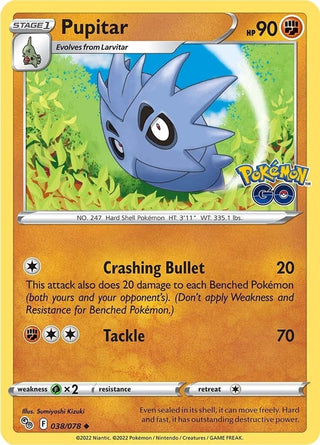 Image for Pupitar (038/078) (Pokemon GO) - Pokemon