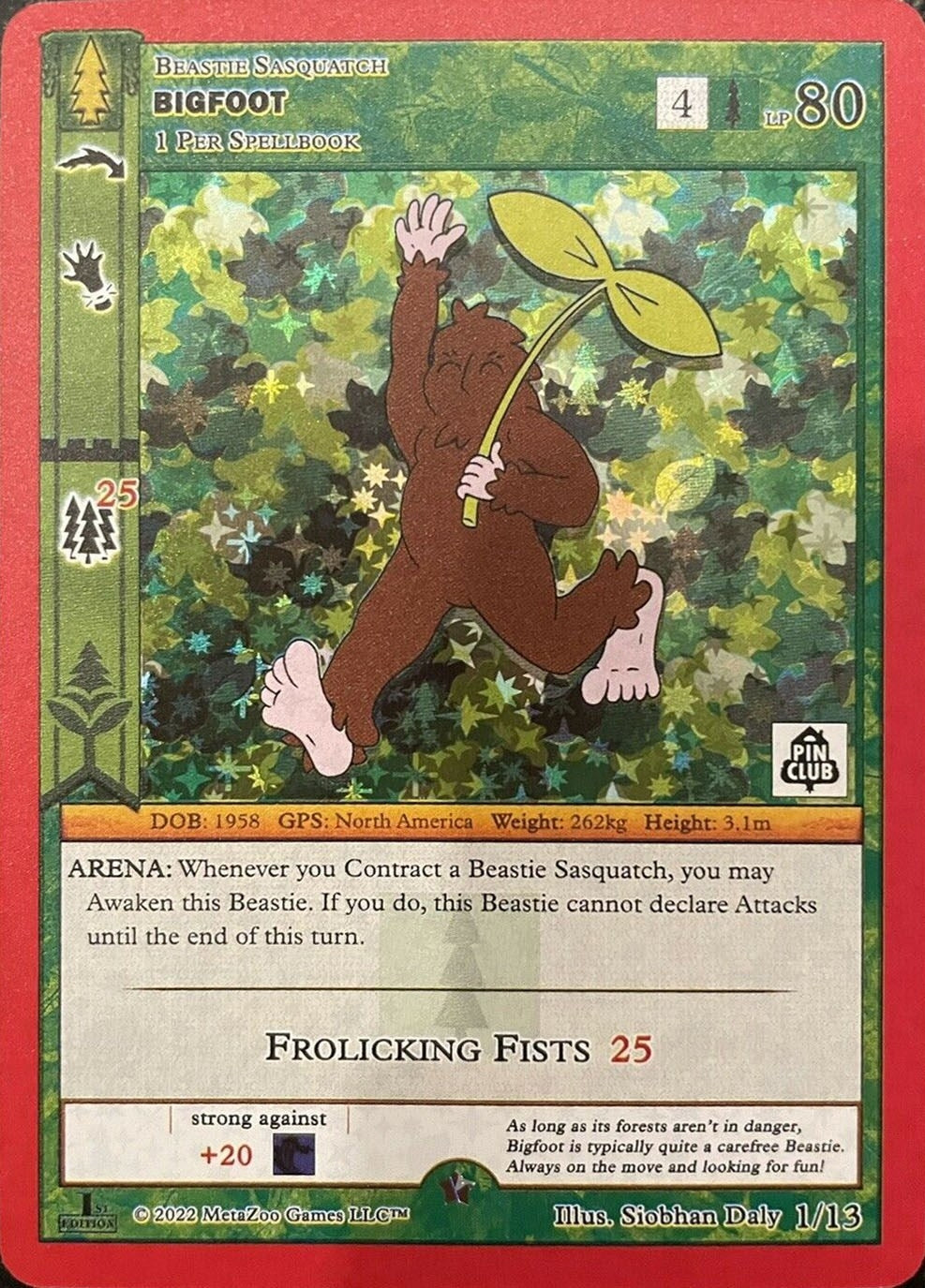 Bigfoot (Pin Club Wilderness Mystery Collection) (1) (MISC) - MetaZoo Single