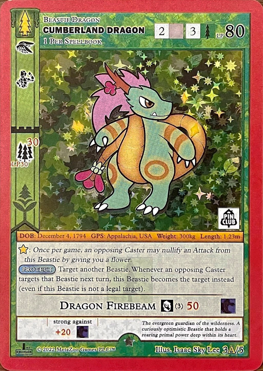 Cumberland Dragon - 3A (Pin Club Wilderness Mystery Collection) (3) (MISC) - MetaZoo Single