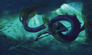 GamerMats Playmat - Merfolk (Premium White Stitched) - Playmats Sealed