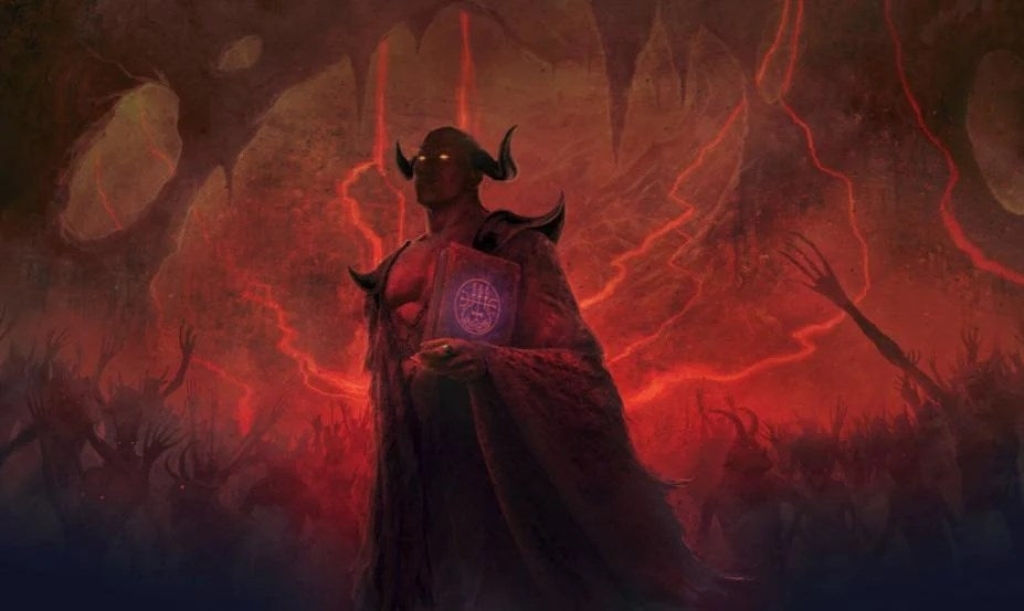 GamerMats Playmat - Demonic (Premium Black Stitched) - Playmats Sealed