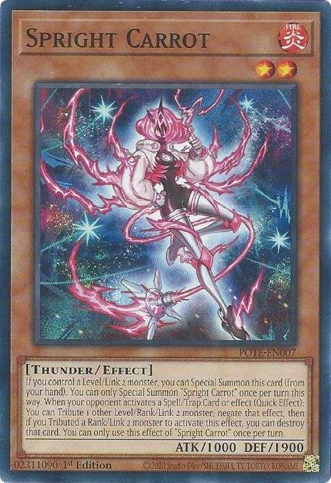 Spright Carrot (7) (POTE) - YuGiOh Single