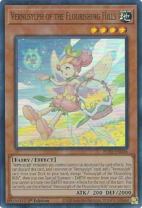 Vernusylph of the Flourishing Hills (16) (POTE) - YuGiOh Single