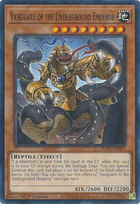 Vanguard of the Underground Emperor (81) (POTE) - YuGiOh Single