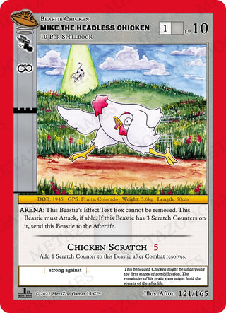 Mike the Headless Chicken (121) (UFOFE) - MetaZoo Single