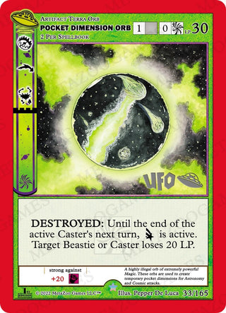 Pocket Dimension Orb (33) (UFOFE-SP) - MetaZoo Single