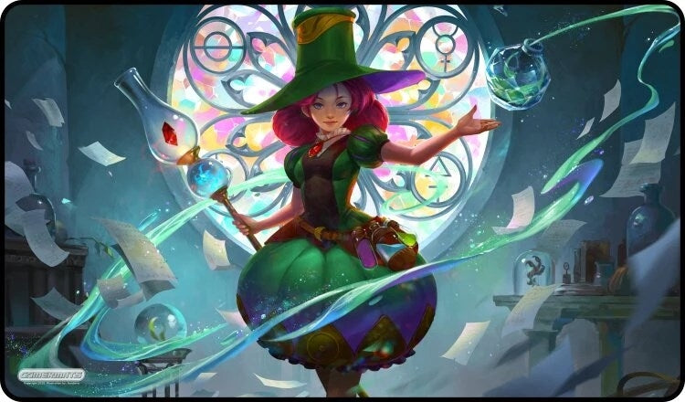 GamerMats Playmat - Young Alchemist (Premium White Stitched) - Playmats Sealed