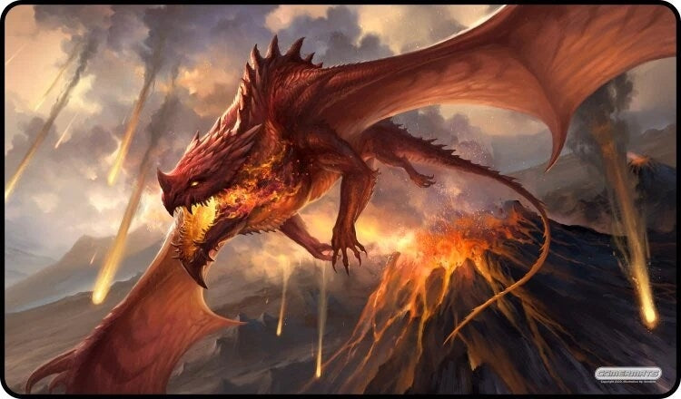 GamerMats Playmat - Mountain Guardian (Premium White Stitched) - Playmats Sealed