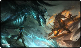GamerMats Playmat - Mage Battle (Premium Black Stitched) - Playmats Sealed