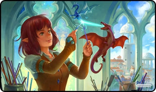 GamerMats Playmat - Dragon Glass Blower (Premium Black Stitched) - Playmats Sealed