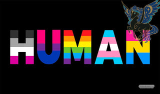 GamerMats Playmat - Human Unicorn Flag - Playmats Sealed