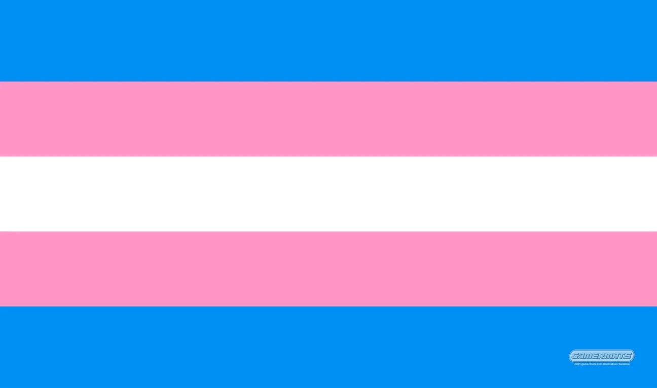GamerMats Playmat - Transgender Flag - Playmats Sealed