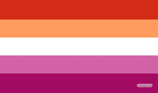 GamerMats Playmat - Lesbian Pride Flag (Premium White Stitched) - Playmats Sealed