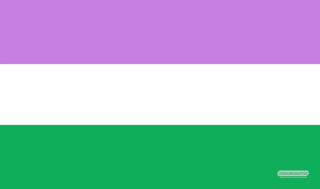 GamerMats Playmat - Genderqueer Flag (Premium White Stitched) - Playmats Sealed