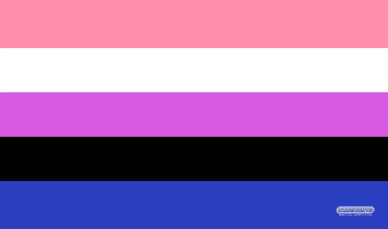 GamerMats Playmat - Genderfluid Flag - Playmats Sealed