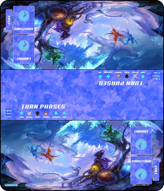 GamerMats Playmat - Circle of Life 2-Player XL Playmat (Magic Compatible) - Playmats Sealed