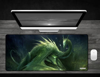 Green Crystal Dragon - Deskmat - Playmats Sealed