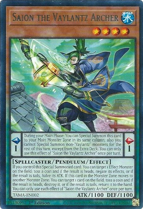 Saion the Vaylantz Archer (2) (TAMA) - YuGiOh Single
