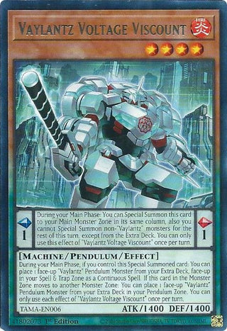 Vaylantz Voltage Viscount (6) (TAMA) - YuGiOh Single