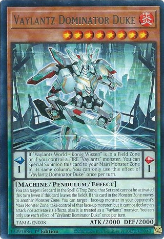 Vaylantz Dominator Duke (8) (TAMA) - YuGiOh Single