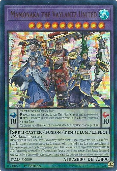 Mamonaka the Vaylantz United (9) (TAMA) - YuGiOh Single