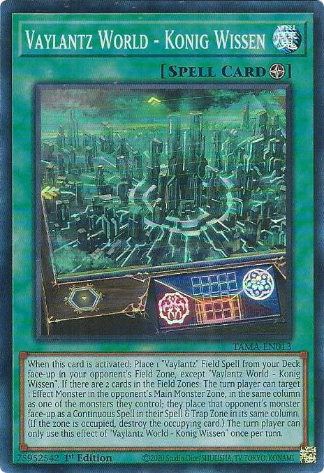 Vaylantz World - Konig Wissen (13) (TAMA) - YuGiOh Single