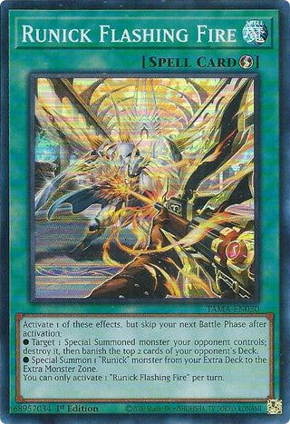 Runick Flashing Fire (30) (TAMA) - YuGiOh Single