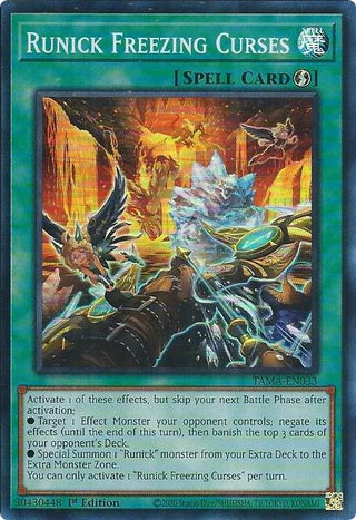 Runick Freezing Curses (33) (TAMA) - YuGiOh Single
