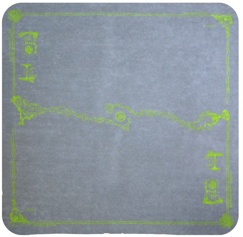 SpellGround Playmat - Limited Edition: Steel with Green - Playmats Sealed