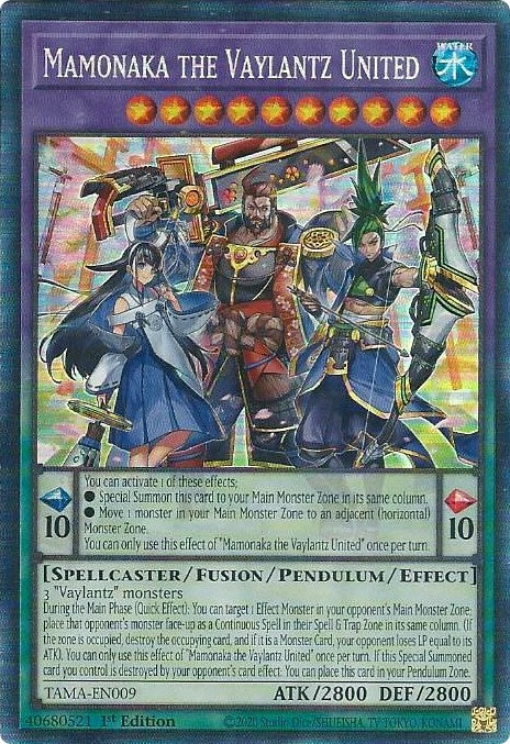 Mamonaka the Vaylantz United (CR) (9) (TAMA) - YuGiOh Single