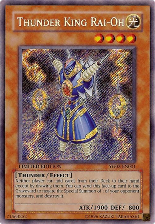Thunder King Rai-Oh (2001) - YuGiOh Single