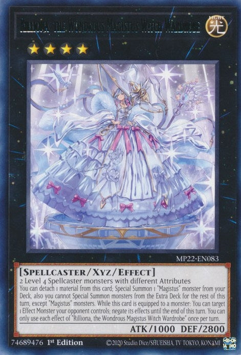 Rilliona the Wondrous Magistus Witch Wardrobe (22083) (MP22) - YuGiOh Single