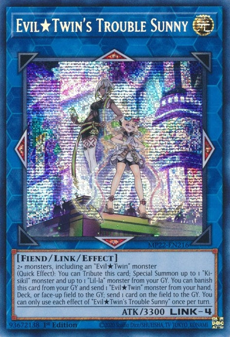 Evil Twin’s Trouble Sunny (22216) (MP22) - YuGiOh Single