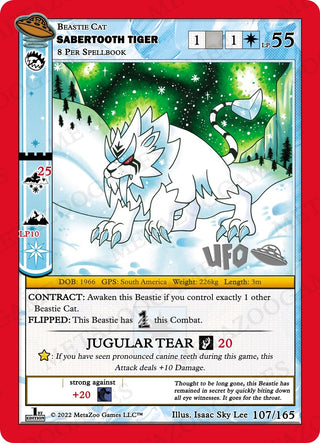 Sabertooth Tiger (107) (UFOFE-SP) - MetaZoo Single