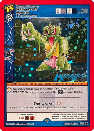 Green Clawed Monster (63) (HQPR) - MetaZoo Single
