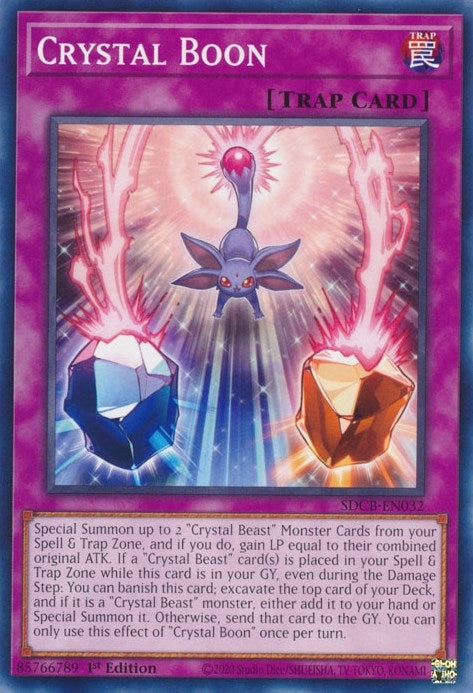 Crystal Boon (32) (SDCB) - YuGiOh Single