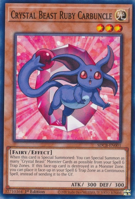 Crystal Beast Ruby Carbuncle (1) (SDCB) - YuGiOh Single