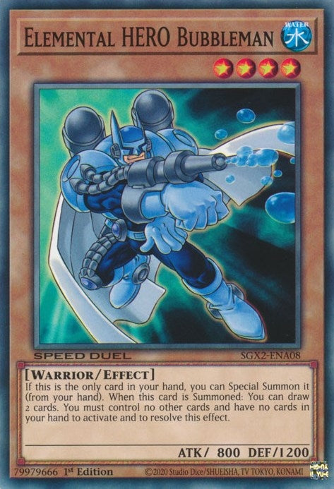 Elemental HERO Bubbleman (208) (SGX2) - YuGiOh Single