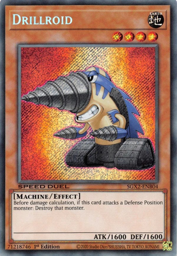 Drillroid (Secret Rare) (204) (SGX2) - YuGiOh Single