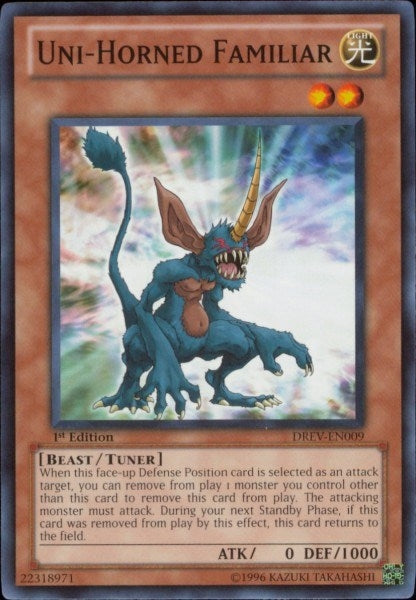 Uni-Horned Familiar (9) (DREV) - YuGiOh Single