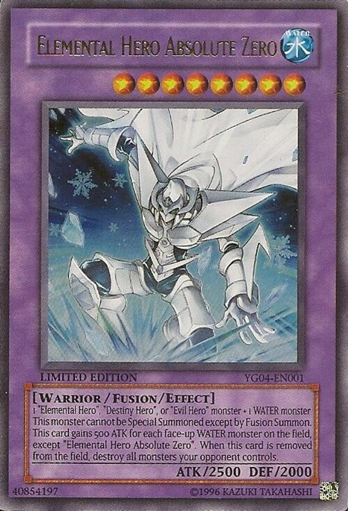 Elemental Hero Absolute Zero (4001) - YuGiOh Single