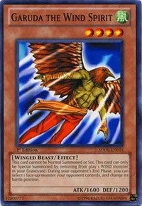 Garuda the Wind Spirit (14) (SDDL) - YuGiOh Single