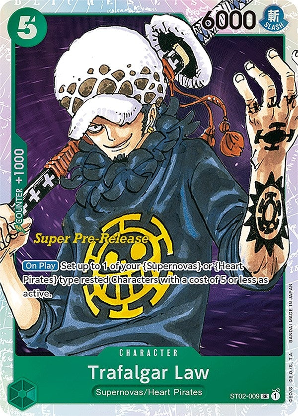 Trafalgar Law (2009) (ST-02 PRE) - One Piece Card Game Single