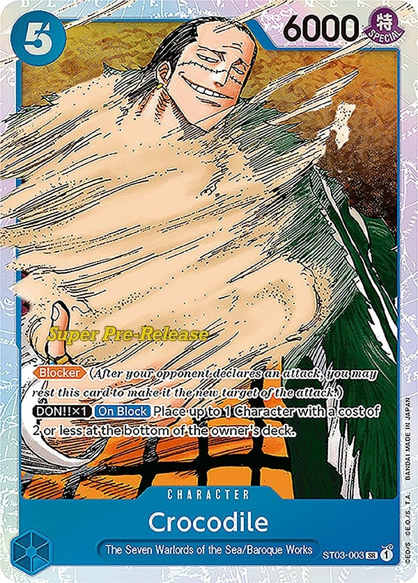 Crocodile (003) (3003) (ST-03 PRE) - One Piece Card Game Single