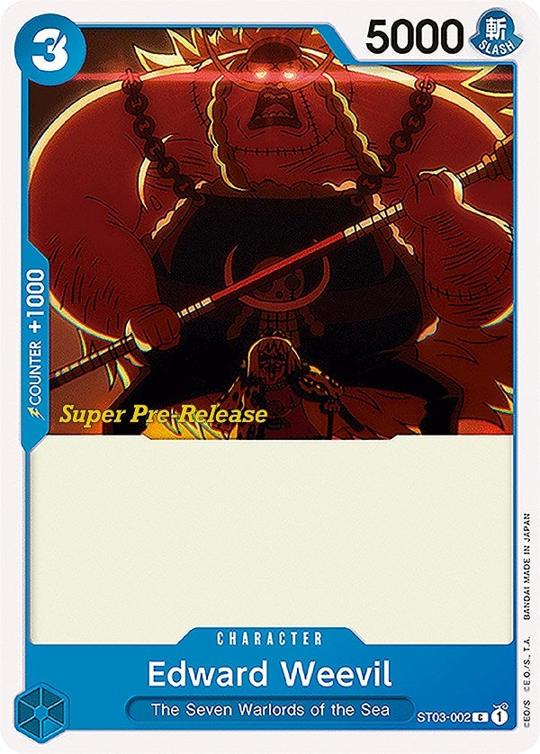 Edward Weevil (3002) (ST-03 PRE) - One Piece Card Game Single