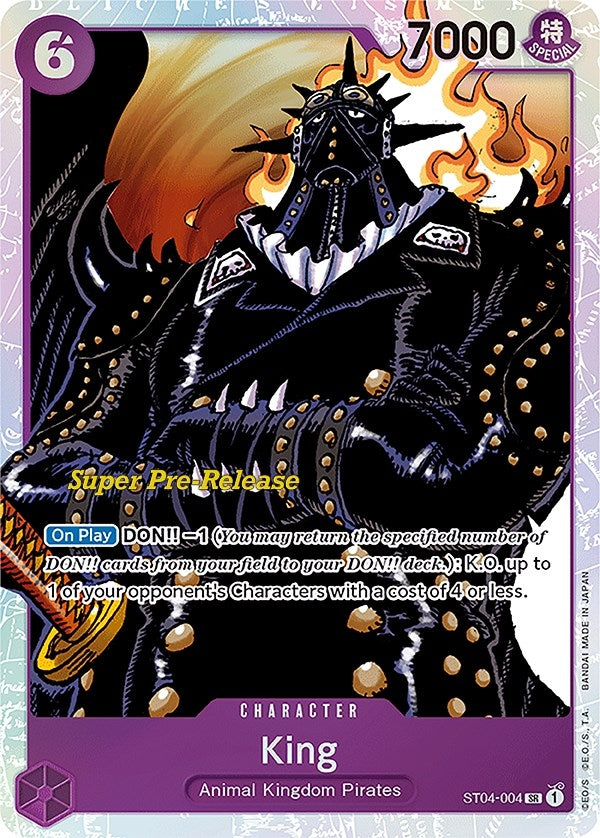 King (4004) (ST-04 PRE) - One Piece Card Game Single