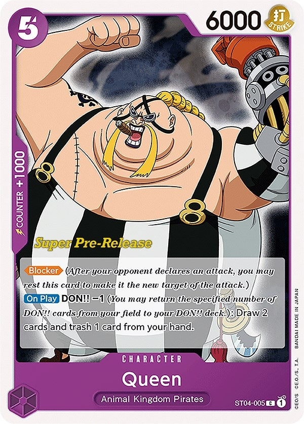Queen (4005) (ST-04 PRE) - One Piece Card Game Single