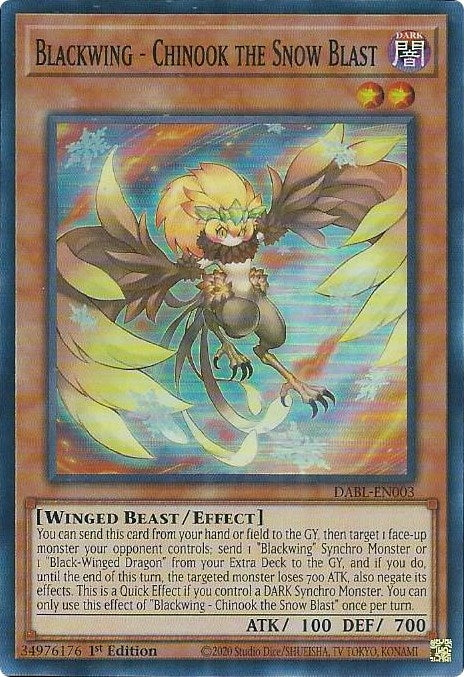 Blackwing - Chinook the Snow Blast (3) (DABL) - YuGiOh Single