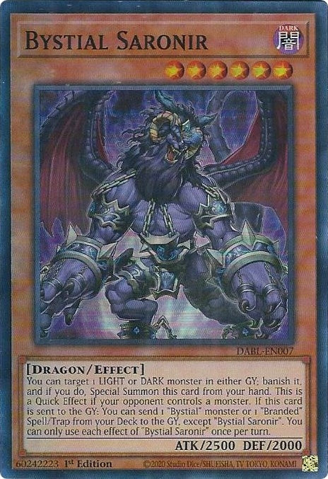 Bystial Saronir (7) (DABL) - YuGiOh Single